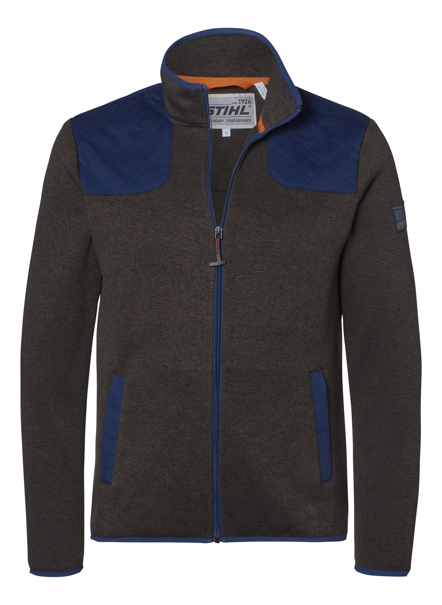 Fleecejacket brown, men