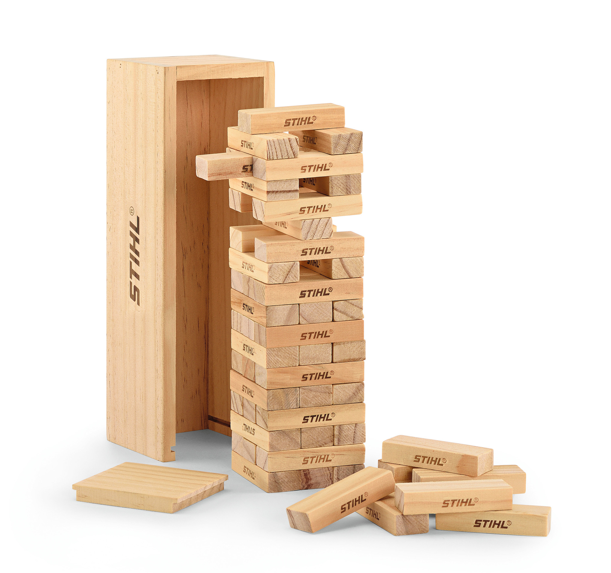 Wooden stacking tower