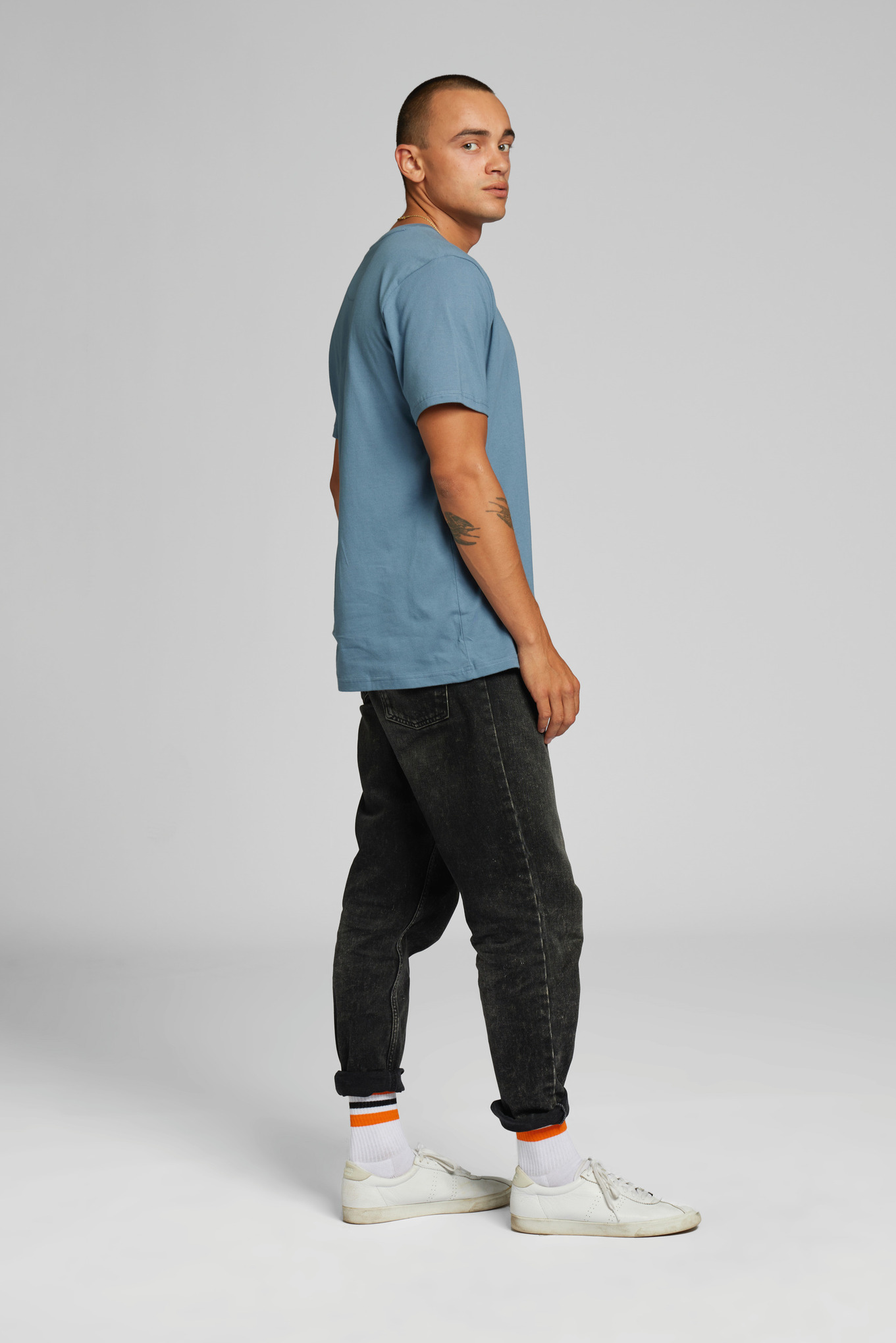 T-Shirt SUSTAINABLE LOGO μπλε