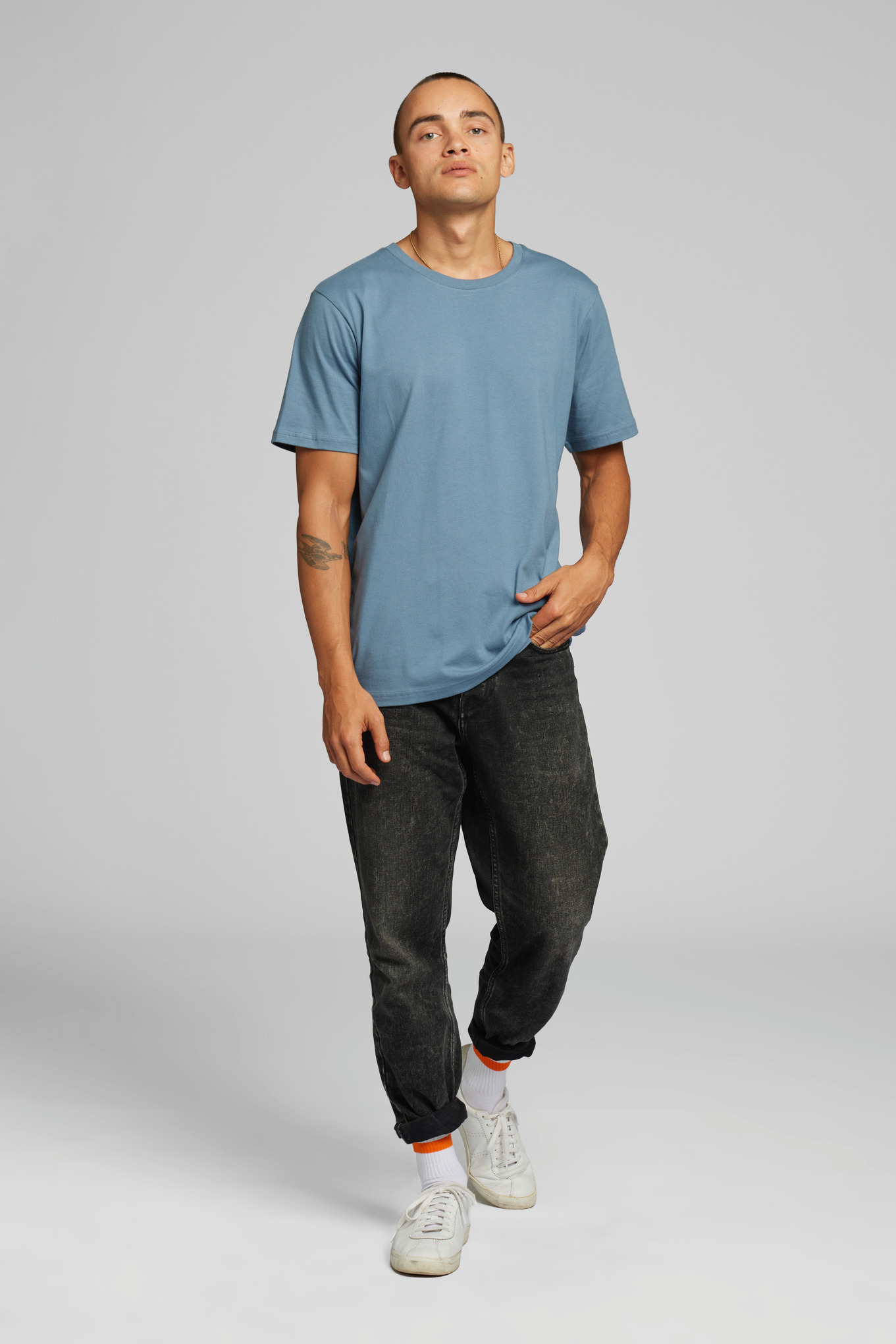 T-Shirt SUSTAINABLE LOGO μπλε