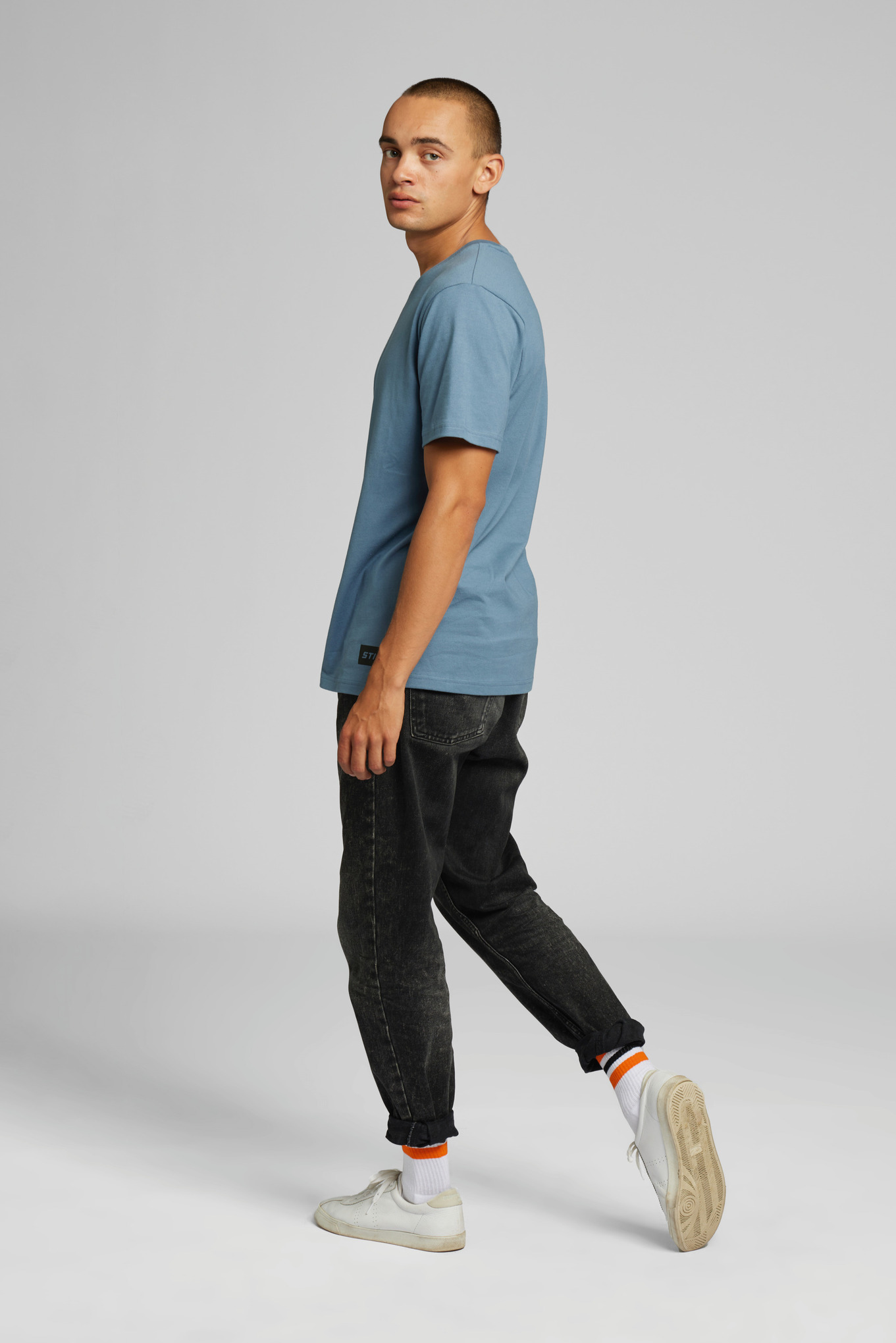 T-Shirt SUSTAINABLE LOGO μπλε