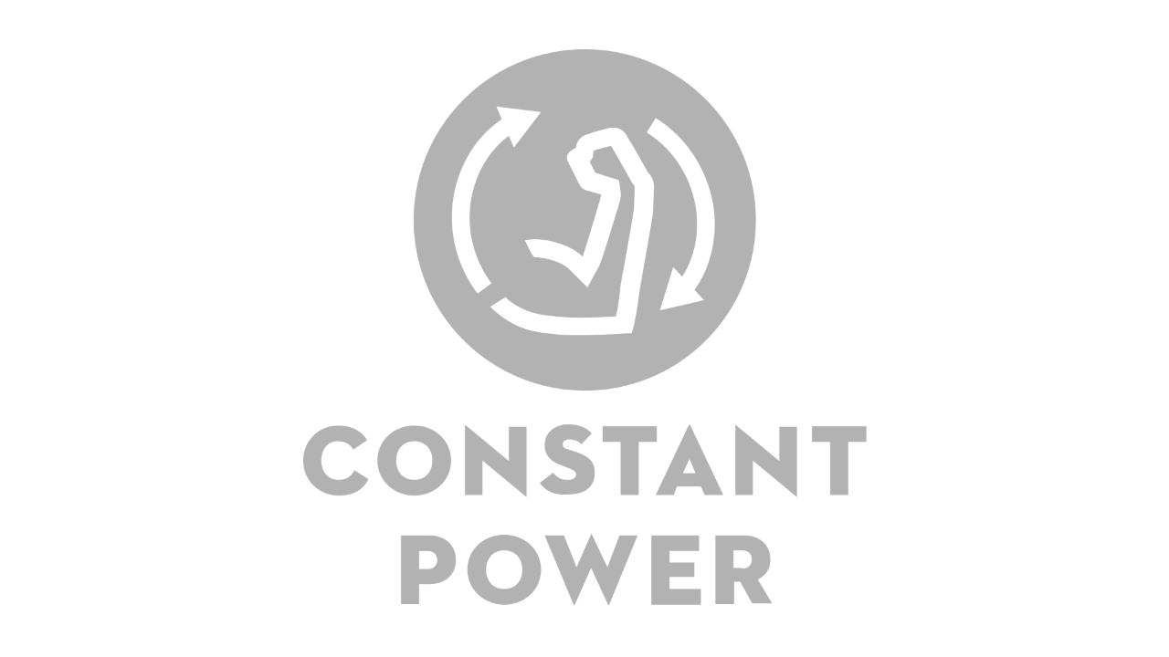 Icon showing a bent upper arm and two arrows pointing clockwise, with “Constant Power” written below it